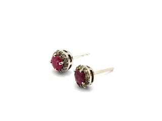 E1790223-0	Pendientes Oro 18k Con Diamante,Rubi