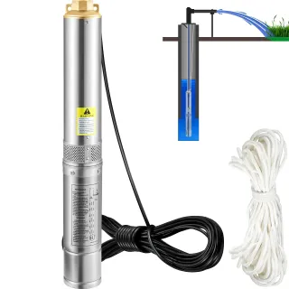 Pompa d'Acqua Sommergibile 750W Flusso 100L/min pe