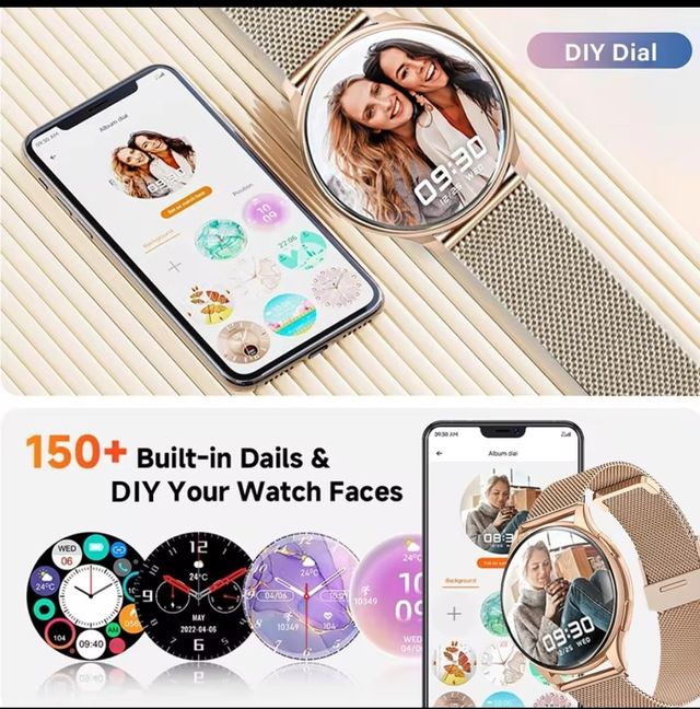 Reloj Inteligente mujer HD Pantalla 1.20