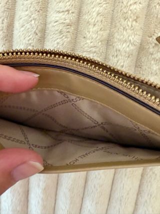 Cartera Michael Kors Beige y Logo - auténtica 