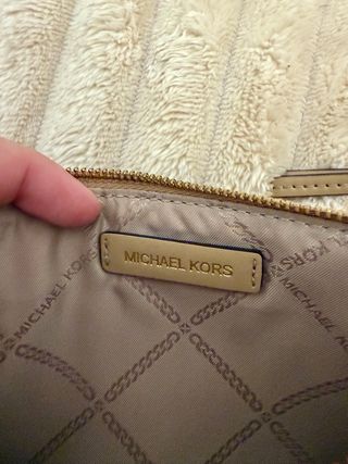 Cartera Michael Kors Beige y Logo - auténtica 