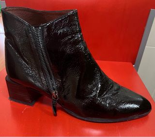 Botas Hispànitas Negras Charol Tacón