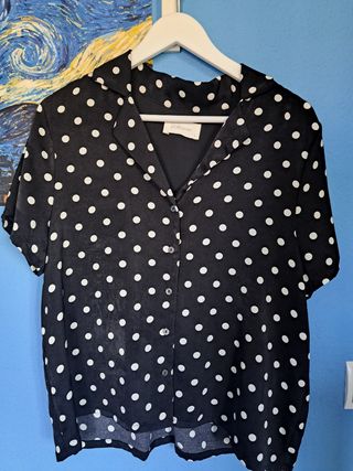 Blusa negra lunares Katta Talla S