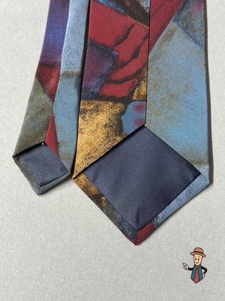 Corbata Derby Diseño Abstracto Multicolor
