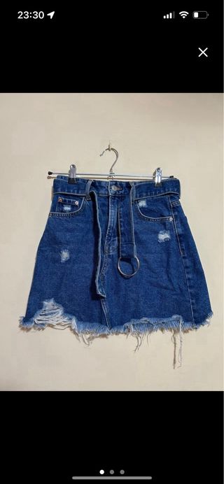 Falda vaquera Bershka