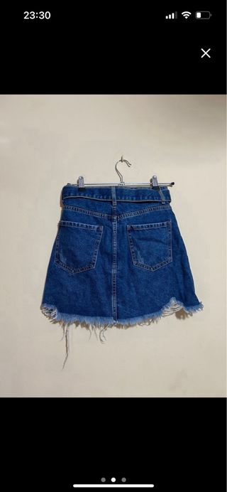 Falda vaquera Bershka