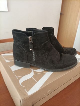 Botines Ante Negro Talla 39