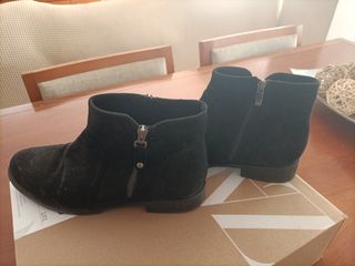 Botines Ante Negro Talla 39