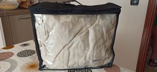 Copridivano beige in tessuto 3 posti