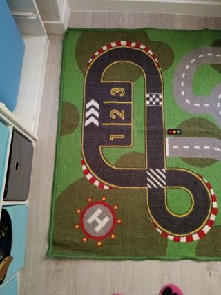Alfombra infantil circuito de coches