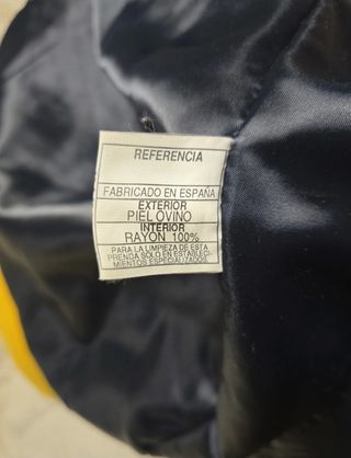 Chaqueta de cuero negra hombre