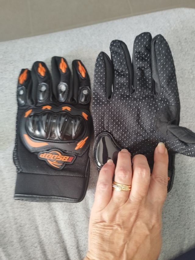 Guantes Ciclismo Bsdop Negro Naranja