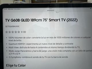 Samsung Smart TV 75” QLED 189cm