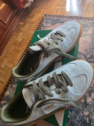 Zapatillas Puma Palermo Azul-Verde Talla 36