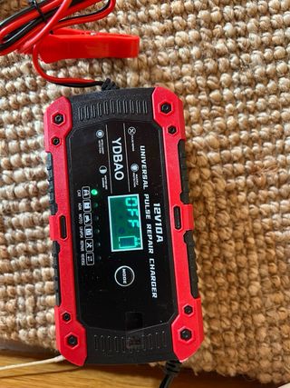 Cargador Batería YDBAO 12V 10A Universal