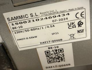 AMASADORA - SAMMIC 10 LITROS