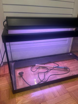 Acuario 60x30 con luz y calentador
