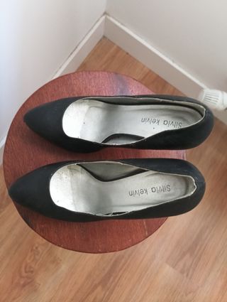 Zapatos de tacón negros talla 37