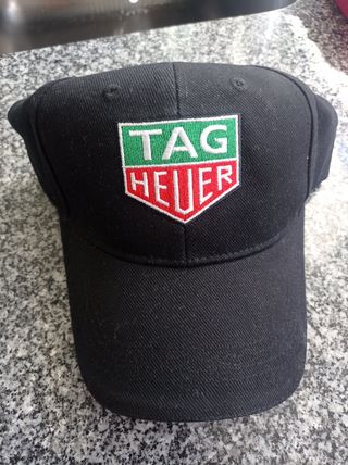 Gorra TAG HEUER Negra/ rojo  Nueva