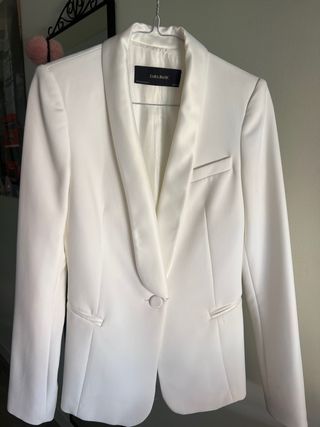 Americana de mujer Zara Blanca