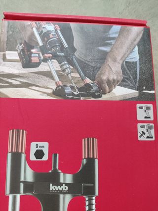 Soporte taladro KWB con portabrocas