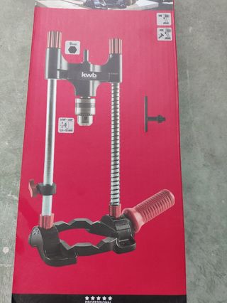 Soporte taladro KWB con portabrocas