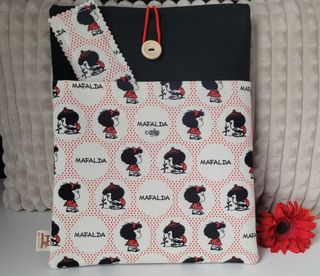 Funda para libros y marcapáginas Mafalda