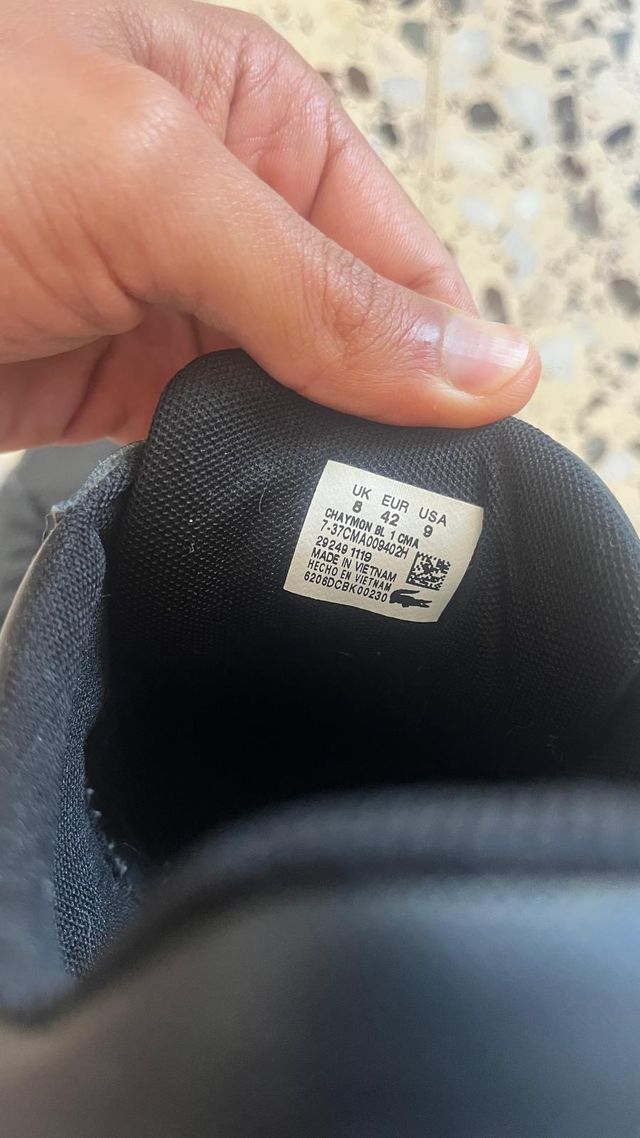 Zapatillas Lacoste Negras