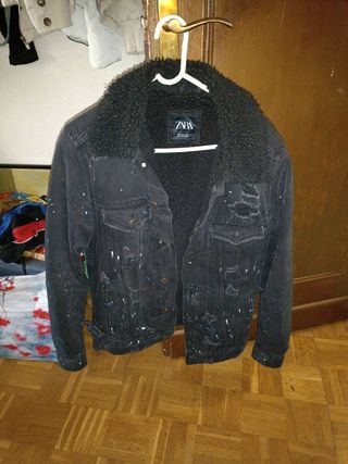 Chaqueta Zara Negra Talla M con forro
