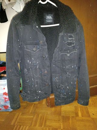 Chaqueta Zara Negra Talla M con forro