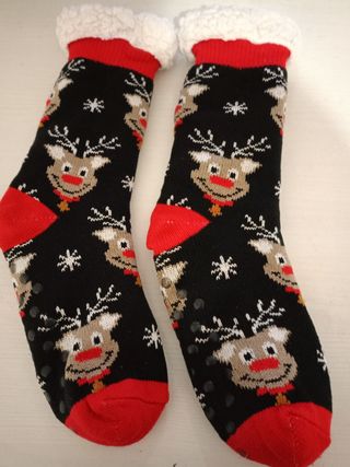 Calcetines Navideños Reno Talla Única