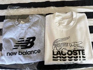 Lote 2 Sudaderas: Lacoste y New Balance
