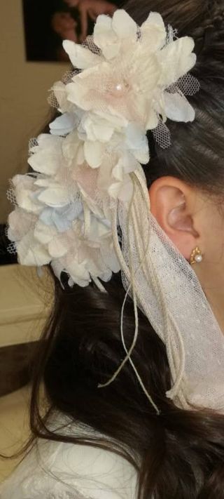Traje Comunión Niña Encaje Flores