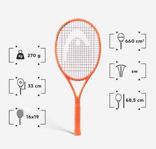 Raqueta Tenis Head Naranja