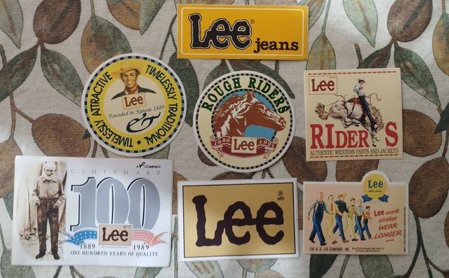 Pack 7 Adhesivos Lee Jeans Vintage 80s 90s