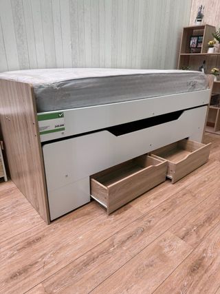 Cama nido madera con 2 cajones