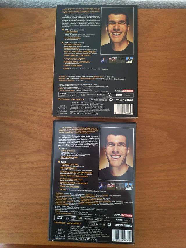 DVD Zinedine Zidane Como Un Sueño