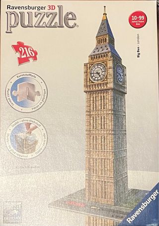 Puzzle 3D Ravensburger Big Ben Londres 216 piezas