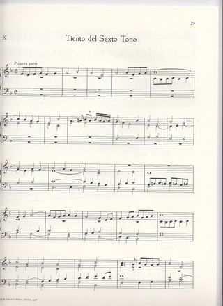 Antonio de Cabezón. Tientos y Fugas. Ed Schott