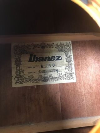 Guitarra clasica ibanez GA 50 japonesa
