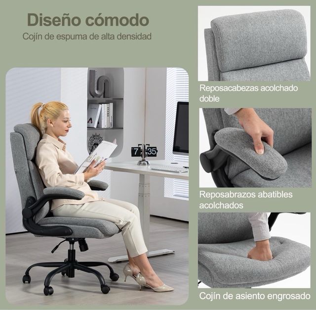 Silla de oficina ergonómica CASTLOVE