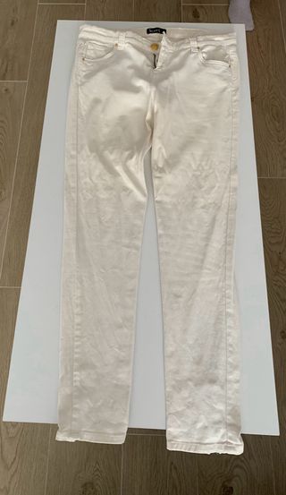 Pantalón beige claro talla M