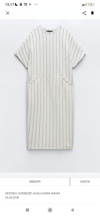 Vestido acolchado oversize