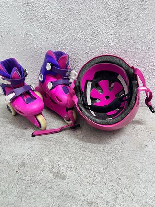 Patines Oxelo rosas y morados