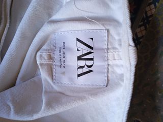 Vestido Zara tirante blanco
