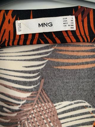 Mono Mango estampado hojas