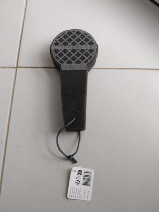 Esponja de banho microfone