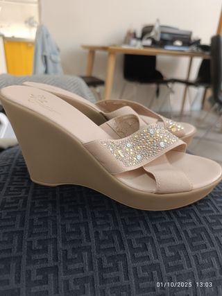 Zapatos cuña Flore di Lucía Milano Talla 39