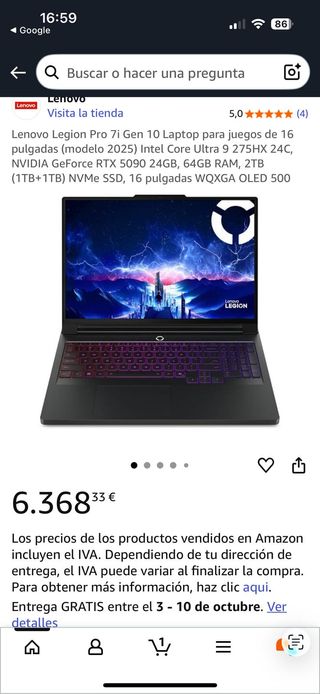 Lenovo Legion Pro 7 Gen 10 (2025) RTX 5090