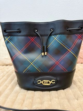 Conjunto Bolso Cartera Ralph Lauren Tartán